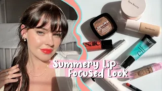 Summer Skin + Lip Focused Look 🍊 | Julia Adams