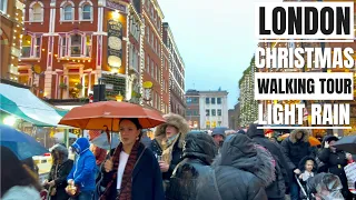 London Christmas Walking Tour 2021| London West End Christmas Luxury Shopping Dec 2021 [4K HDR]