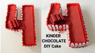 DIY Kinder chocolate Number Tutorial | How to make Kinder Gift number