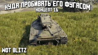 КУДА ПРОБИВАТЬ ФУГАСОМ CONCEPT 1B / WOT BLITZ