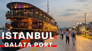 Istanbul GalataPort | Walking Tour In Karakoy Neighborhood | 30 August 2022 | 4K UHD 60 FPS