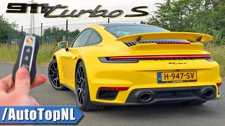 2021 PORSCHE 911 992 TURBO S *340km/h* REVIEW on AUTOBAHN [NO SPEED LIMIT] by AutoTopNL