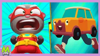 Talking Tom Hero Dash vs WHAT THE CAR? Супергерой Том против Безумной Машинки.Кто Круче