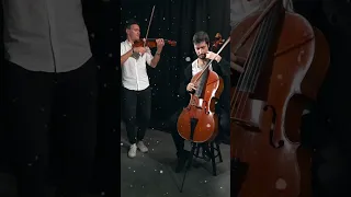 Jingle Bell Rock violin and cello improvisation #shorts #music #christmas