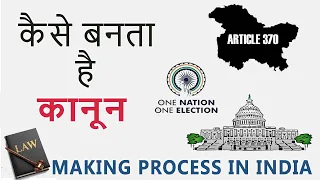 How A Law Is Made | Law Making Process In India | Hindi