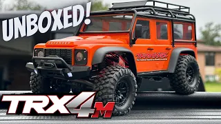 Traxxas trx4m unboxed!   (Quick Run Around The House)