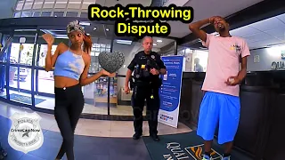 Rock-Throwing Dispute: Hotel Incident Ends in Arrest