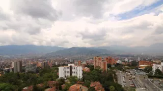 The View Here in Medellin, Colombia in Time Lapse