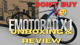 Unboxing & Review: is Emotorad x1 the cheapest & best electric cycle in india under 25k price?