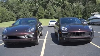 Сравнительный видео обзор 2014 Порше Кайен и 2015 Порше Макан. Porsche Cayenne and Porsche Macan.