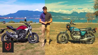 Vintage CB360T vs Modern CB300R – Motorcycle Evolution Test