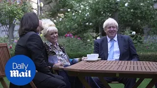 Dame Barbara Windsor asks Boris Johnson: Can I have a kiss?