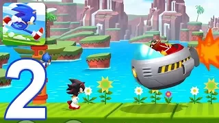 Sonic Runners Adventure - Gameplay Walkthrough Part 2 - Green Hill, Boss (iOS, Android)