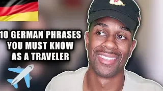 10 GERMAN PHRASES Every Traveler Should Know! (Basic German) REACTION