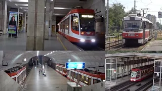 30 Minutes of a Confused Tram thinking its a Metro in Volgograd, Russia -  Волгоградский МетроТрам