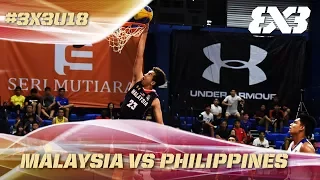 Malaysia upset the Philippines in a hard fought game! - Full Game - Asia Cup U18 - FIBA 3x3