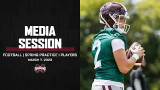 FOOTBALL | SPRING PRACTICE 1 PLAYERS MEDIA SESSION
