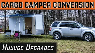 Massive UPGRADES to our Budget Cargo Trailer Conversion Camper