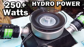 AMAZING 250+ Watts of Micro Hydro Power Off Grid