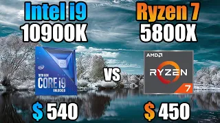 Ryzen 7 5800X vs i9 10900K Test in 9 Games - 1080p Low Settings