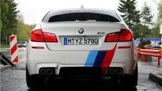 BMW M5 F10 Ring-Taxi In Action on Track! Sounds! 1080p HD!