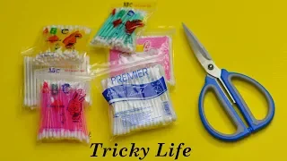 COTTON BUDS FLOWER |BEST OUT OF WASTE |CRAFT| TRICKY LIFE|