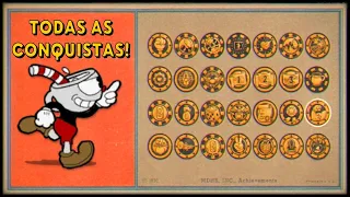 PEGANDO TODAS AS CONQUISTAS DE CUPHEAD AO VIVO