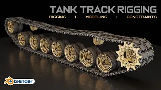 Blender Tank Tracks Tutorial | Modeling & Rigging | Constraints (Arijan)