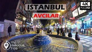 Istanbul city walking tour - WALKING IN AVCILAR ISTANBUL IN 4K-ISTANBUL WALKING TOUR