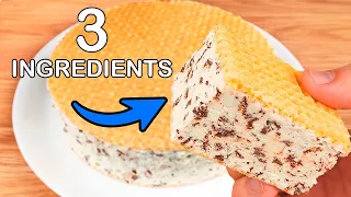 👍Making Delicious Ice Cream at Home! Only 3 Ingredients! Easy Recipe in 5 Minutes!
