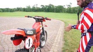 HONDA'S FIRST 2 STROKE BIG BORE 1981CR450R MI T SURVIVOR