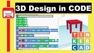 How to use Tinkercad Codeblocks to create a 3D Design