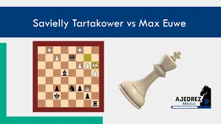 Savielly Tartakower vs Max Euwe, encuentra el (skill) tema táctico - Ajedrez México