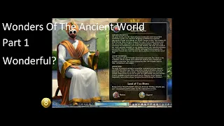 Civilization V Wonders Of The Ancient World Deity Difficulty Part 1: Wonderful?