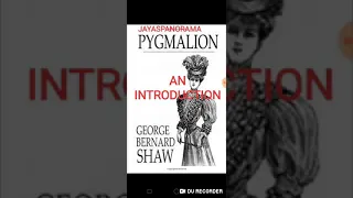 AN INTRODUCTION TO PYGMALION BY GEORGE BERNARD SHAW IN TAMIL