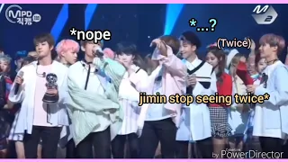 BTS AND TWICE MOMENTS  (Funny)Mostly Jimin #bangtwice #BTwiSe천사 #bts #twice