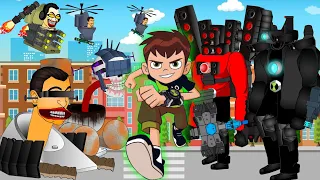 Ben 10 Lost In Skibidi Toilet World Full Story 2 | Fanmade Transformation