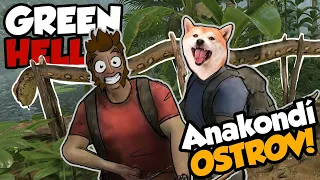 ANAKONDÍ OSTROV!!!  😂| KJG GREEN HELL #5    @GEJMR @Kelohap