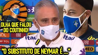 OLHA o que TITE FALOU sobre CASO NEYMAR "JÁ TEM SUBSTITUTO" - "É ISSO o QUE eu PENSO para COUTINHO!"