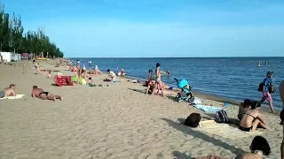 Красивая музыка и левобережный пляж Мариуполя июнь 2018