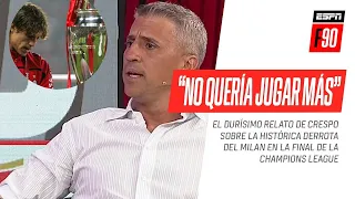 "No quería jugar más": la dura confesión de #Crespo sobre la derrota del #Milan en #Estambul