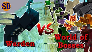 Warden vs World of Bosses | Minecraft Mob Battle