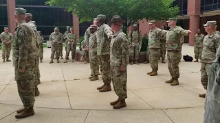 Open rank platoon inspection