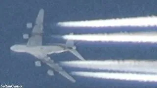 Singapore Airlines Airbus A380 Contrails HD