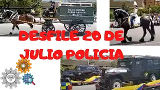 Desfile Militar 20 de Julio Policía Nacional