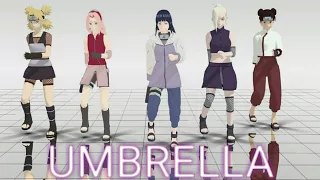 [MMD Naruto] - Umbrella (Remix) + Caméra DL