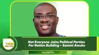 Not Everyone Joins Political Parties For Nation Building - Sammi Awuku