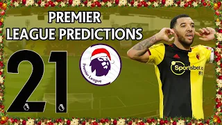 Premier League New Years Day Score Predictions Week 21 Season 2019/20