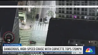 Corvette driver tops 170 mph in LA freeway chase