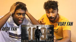 KGF Chapter 2 Trailer Reaction By  Malaysia Thala and Thalapathy Fans | BEST TRAILER EVER 🔥🔥🔥